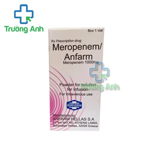 Meropenem Anfarm 1g- Thuốc điều trị nhiễm khuẩn